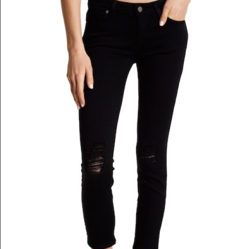 Paige Black Verdugo Ankle Skinny Jeans